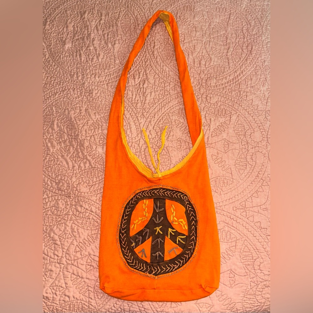 Orange Bohemian Shoulder Bag